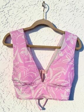 Decree Pink Floral Women’s Swim Top